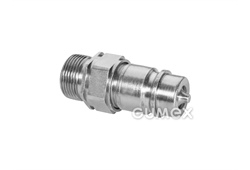 NIPPEL FÜR HYDRAULISCHE KUGEL-SCHNELLKUPPLUNG DN13 AUSSENGEWINDE